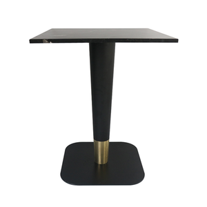 Dessus de table basse de comptoir en pierre de marbre noir carré YT006