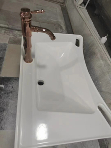 Dessus de vanité en quartz acrylique moderne pour salle de bain